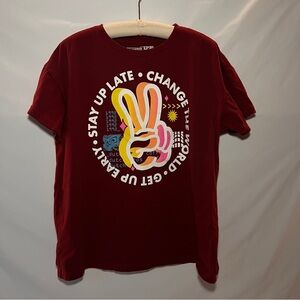 Dutch Bros. Maroon Tshirt Size XL